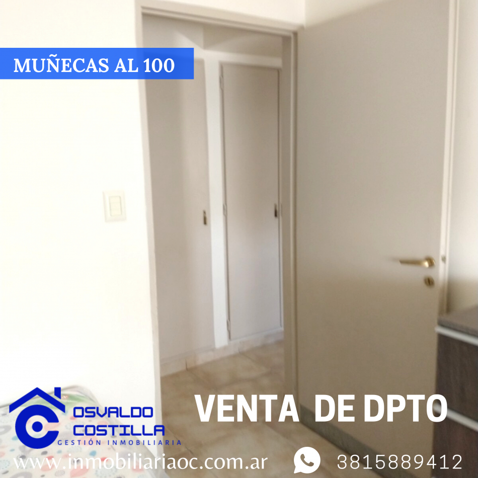 Venta de hermoso departamento con una ubicacion inmejorable en calle munecas al 100