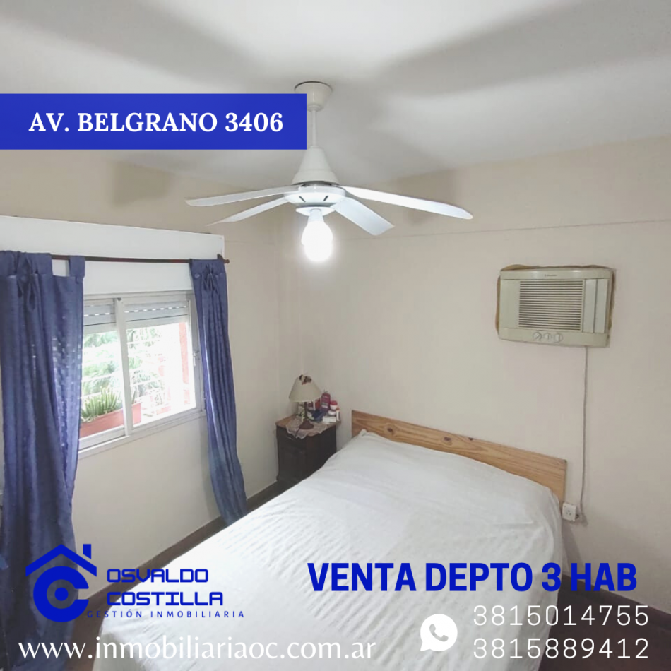 VENTA DPTO 3 HAB AV BELGRANO 3400