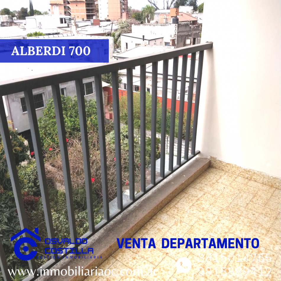 VENTA DE DPTO 2 HAB ALBERDI 700