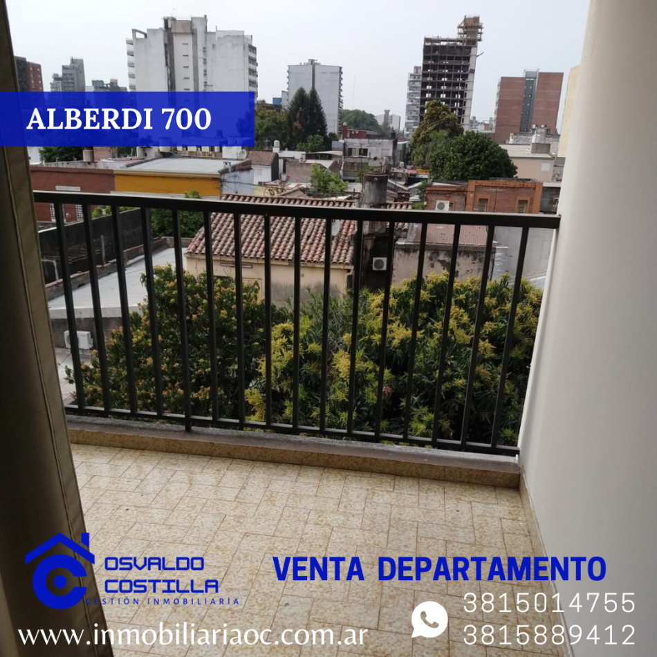 VENTA DE DPTO 2 HAB ALBERDI 700