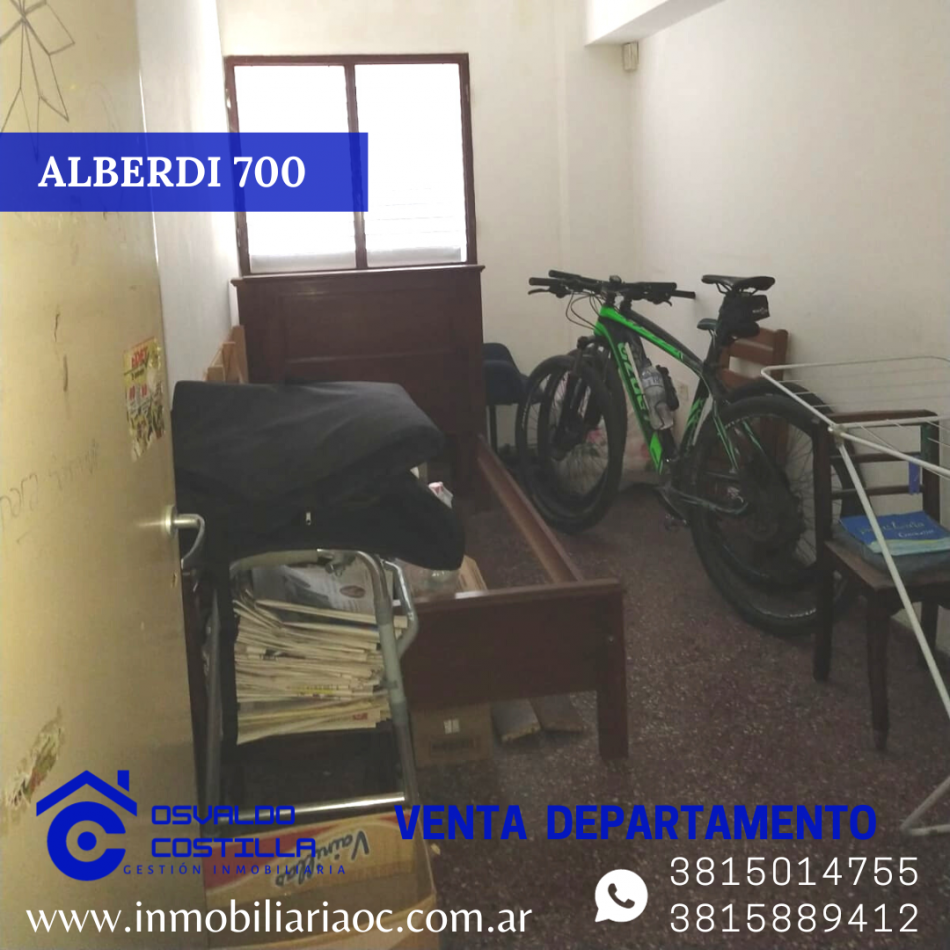 VENTA DE DPTO 2 HAB ALBERDI 700