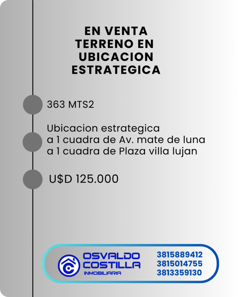 IMPORTANTE TERRENO EN VENTA - NECOCHEA 135