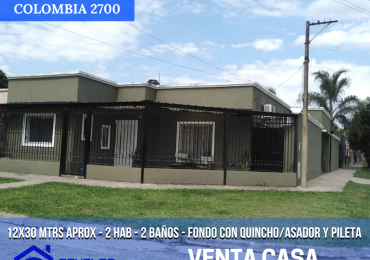 Venta hermosa casa  esquina en Colombia al 2700