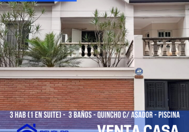 Venta Casa 4 Hab. Pje. Lopez de Vega1100 alt Alberdi al 900