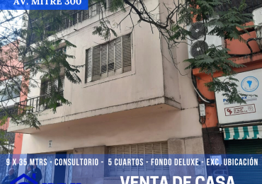 EXCEPCIONAL INMUEBLE!! apto para fines comerciales ubicado en la Av. MITRE 300